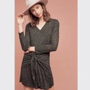 Anthropologie Dolan - Dark Green Tie Waist Dress